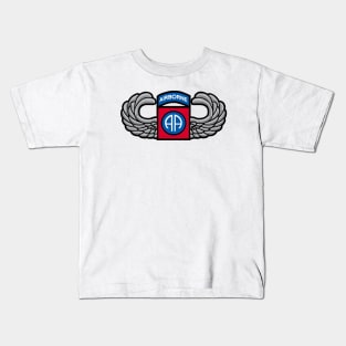 82nd Airborne Jump Wings Kids T-Shirt